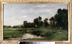 Charles Francois Daubigny Arques Valley festménye alkotó: Charles Francois Daubigny