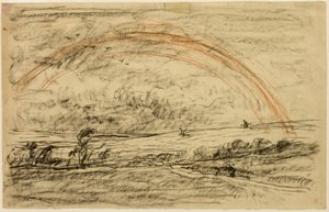 Táj a szivárvány alkotó: Charles Francois Daubigny