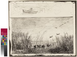 Mocsár kacsákkal, 1862 alkotó: Charles Francois Daubigny