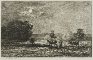 Holdfény Valmondoisban alkotó: Charles Francois Daubigny