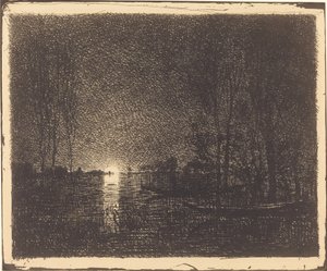 Holdfényes Táj alkotó: Charles Francois Daubigny