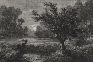 Holdkelte az Andilly-völgyben, 1845. alkotó: Charles Francois Daubigny