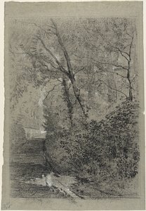 Út az erdőben alkotó: Charles Francois Daubigny