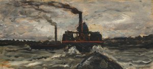 Folyóhajó, 1860 körül alkotó: Charles Francois Daubigny