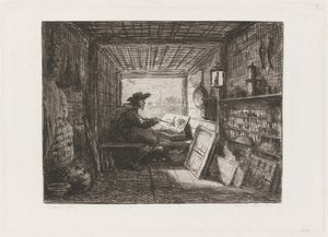 Stúdió a hajón (Le Bateau-atelier) alkotó: Charles Francois Daubigny