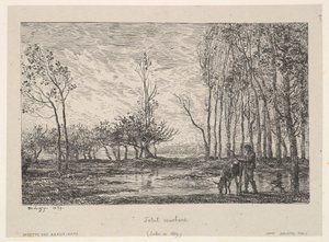 Naplemente, 1859. alkotó: Charles Francois Daubigny