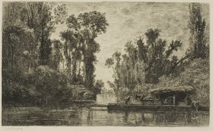 A Bezons komp alkotó: Charles Francois Daubigny