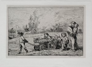 A hajókirándulás: költözés a "Le Botinba" (A hajó berendezése) vagy a hajóra költözés alkotó: Charles Francois Daubigny
