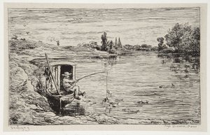 A halászó hajósinas alkotó: Charles Francois Daubigny