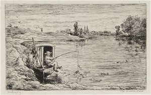 A halászó hajósinas alkotó: Charles Francois Daubigny
