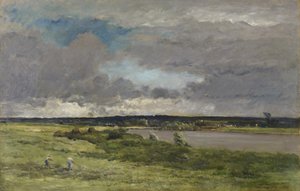 A közeledő vihar; Kora tavasz alkotó: Charles Francois Daubigny