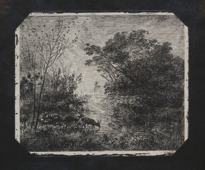 A szarvas, 1862. alkotó: Charles Francois Daubigny