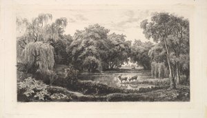 A Szarvastó, 1837-78. alkotó: Charles Francois Daubigny