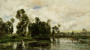 A tó széle alkotó: Charles Francois Daubigny