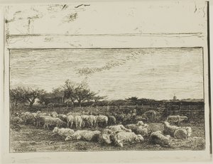 A nagy bárány akol alkotó: Charles Francois Daubigny