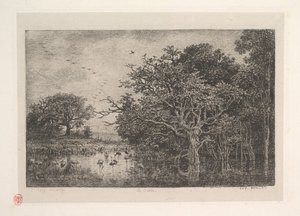 A mocsarak, 1851. alkotó: Charles Francois Daubigny