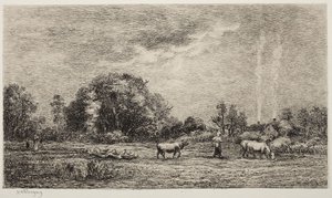 A felkelő hold alkotó: Charles Francois Daubigny