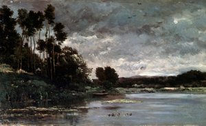 A folyópart, 1866. alkotó: Charles Francois Daubigny