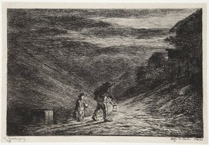Fogadó keresése alkotó: Charles Francois Daubigny