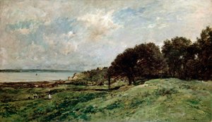 A tengerpart Villerville közelében, 1875. alkotó: Charles Francois Daubigny