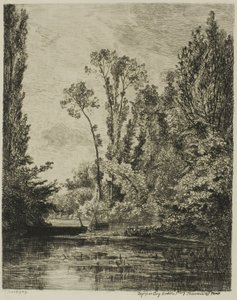 A Virgin-szigetek Bezonsban (The Fishing Hole) alkotó: Charles Francois Daubigny