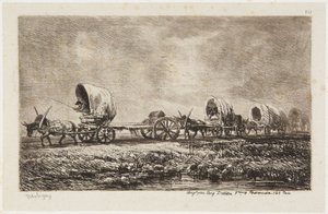 „A kocsik” (Delteil 76) alkotó: Charles Francois Daubigny