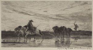 Igáslovak alkotó: Charles Francois Daubigny