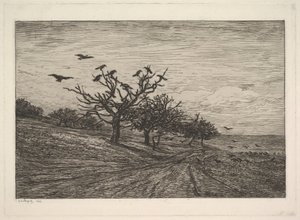 Varjakkal teli fa, 1867. alkotó: Charles Francois Daubigny