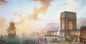Reggel, capriccio egy mediterrán kikötőből