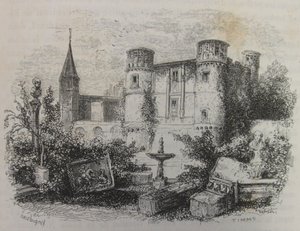 Gaillon kastély romokban alkotó: Charles Francois Daubigny