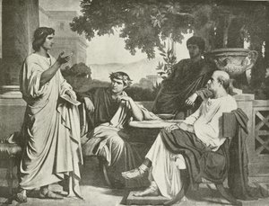 Vergilius, Horatius és Varius a Maecenas-házban (mélynyomás)