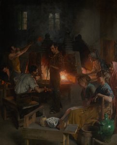 Muranói üvegfúvók, 1886.