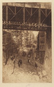 Cherry Street, N.Y., 1904. alkotó: Charles Frederick William Mielatz
