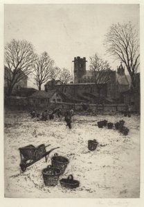 Cím nélkül (kerti jelenet) alkotó: Charles Frederick William Mielatz
