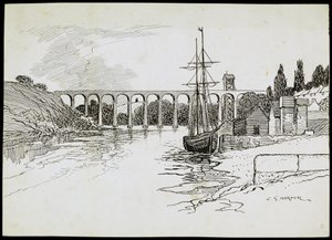 Calstock-viadukt, Cornwall, c1907-c1943