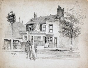 Old Windmill nyilvános ház, 214-214 Chiswick High Road, Turnham Green, London, 1892-1933.