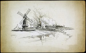Wellington Windmill, Barking, London, 1892-1933 alkotó: Charles George Harper
