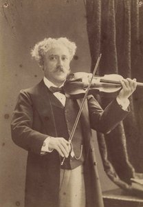 Paul de Sarasate hegedűművész és zeneszerző portréja 1844-1908, c. 1890. alkotó: Charles Gerschel