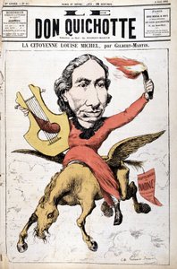 La Citoyenne Louise Michel rajzfilmje a „Le Don Quijote” című filmben, 1882.05.05.