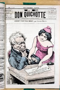 „Le Don Quijote” borítója, 241. szám, színes szatirikus