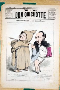 A „Le Don Quijote” borítója, 330. szám, Színes szatirikus alkotó: Charles Gilbert Martin