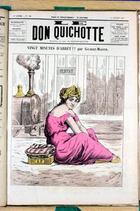 A „Le Don Quijote” címlapja, 58. szám, Satirique en Couleurs alkotó: Charles Gilbert Martin