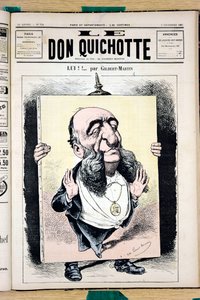 A „Le Don Quijote” borítója, 702. szám, színes szatirikus