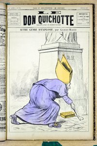 A „Le Don Quijote” borítója, 925. szám, Színes szatirikus alkotó: Charles Gilbert Martin