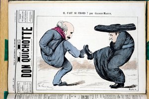 „A Don Quijote” címlapja, 287. szám, Satirique en Colors alkotó: Charles Gilbert Martin