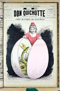 „A Don Quijote” címlapja, 929. szám, Satirique en Colors alkotó: Charles Gilbert Martin
