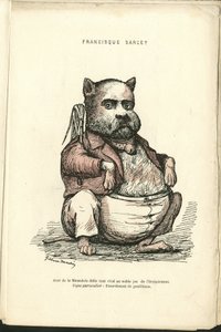 Illusztráció: Charles Gilbert-Martin (1839-1905) a „Kortárs grimaszok” c. alkotó: Charles Gilbert Martin