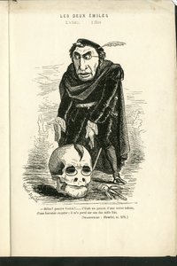 Illusztráció: Charles Gilbert-Martin (1839-1905) a „Kortárs grimaszok” c. alkotó: Charles Gilbert Martin
