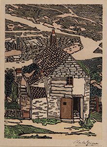 Cornish Cottage alkotó: Charles Ginner