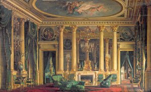 Szalon Monsieur Basile Parent szállodájában, Place Vendome, Párizs, 1866 alkotó: Charles Giraud
